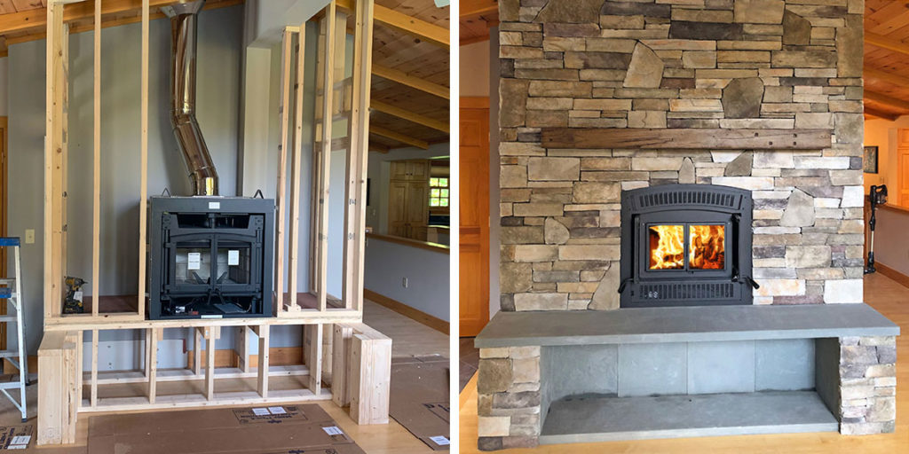 New WoodBurning Prefab Fireplaces Complete Fireplace Installs